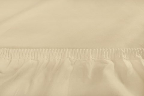 Prześcieradło jersey 130/140x190/200 z lycrą kremowe z gumką na wysoki materac 30 cm Jersey 2 Prześcieradło jersey 130/140x190/200 z lycrą kremowe z gumką na wysoki materac 30 cm Jersey 2