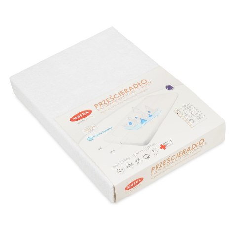 Prześcieradło nieprzemakalne 70x140 01 białe frotte z gumką do łóżeczka dziecięce podkład Prześcieradło nieprzemakalne 70x140 01 białe frotte z gumką do łóżeczka dziecięce podkład