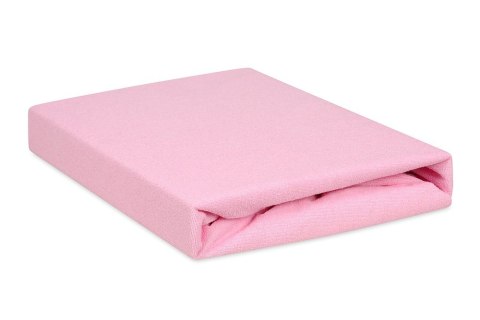Prześcieradło nieprzemakalne 70x140 10 różowe frotte z gumką do łóżeczka dziecięce podkład Prześcieradło nieprzemakalne 70x140 10 różowe frotte z gumką do łóżeczka dziecięce podkład