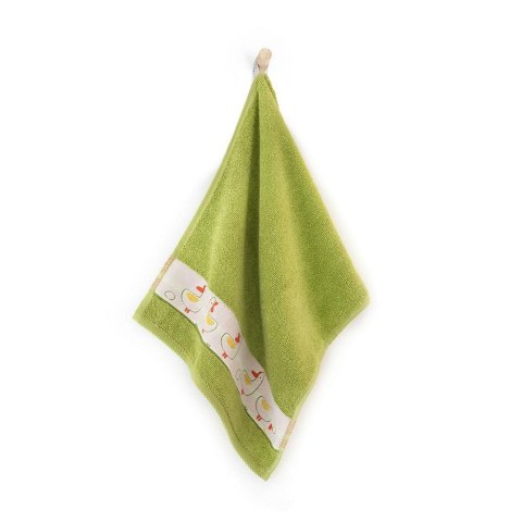 Ręcznik 30x50 Kaczki Bazylia-5557 zielony frotte bawełniany dziecięcy do przedszkola Ręcznik 30x50 Kaczki Bazylia-5557 zielony frotte bawełniany dziecięcy do przedszkola