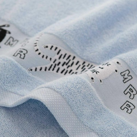 Ręcznik 50x70 Koty Mgiełka-5460 niebieski frotte bawełniany dziecięcy Ręcznik 50x70 Koty Mgiełka-5460 niebieski frotte bawełniany dziecięcy