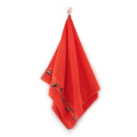 Ręcznik 50x70 Oczaki Truskawkowy-5289 czerwony frotte bawełniany dziecięcy Ręcznik 50x70 Oczaki Truskawkowy-5289 czerwony frotte bawełniany dziecięcy