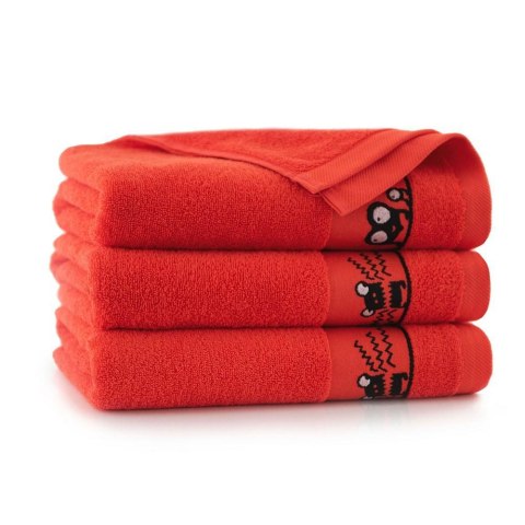 Ręcznik 50x70 Oczaki Truskawkowy-5289 czerwony frotte bawełniany dziecięcy Ręcznik 50x70 Oczaki Truskawkowy-5289 czerwony frotte bawełniany dziecięcy