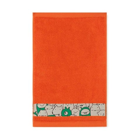 Ręcznik 50x70 Slames zwierzątka Oranż-K17-5195 pomarańczowy frotte bawełniany dziecięcy Ręcznik 50x70 Slames zwierzątka Oranż-K17-5195 pomarańczowy frotte bawełniany dziecięcy