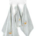 Komplet ręczników w pudełku 3 szt. Margo gips szary jasny 8462/69330 Zwoltex Komplet ręczników w pudełku 3 szt. Margo gips szary jasny 8462/69330 Zwoltex