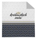Narzuta dekoracyjna 220x240 Królewskich Snów biała szara czarna K_60 112 Bedspread