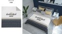 Narzuta dekoracyjna 220x240 Królewskich Snów biała szara czarna K_60 112 Bedspread