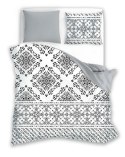 Pościel bawełniana 160x200 Ornamenty biała czarna szara Fashion 23 Faro Pościel bawełniana 160x200 Ornamenty biała czarna szara Fashion 23 Faro