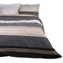 Pościel bawełniana 160x200 Zigo Beige beżowa czarna geometria pasy Cottonlove Exclusive 5 Pościel bawełniana 160x200 Zigo Beige beżowa czarna geometria pasy Cottonlove Exclusive 5
