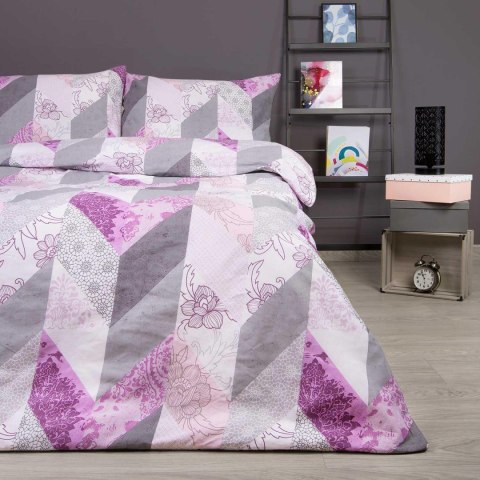 Pościel bawełniana 160x200 fioletowa wrzosowa geometria 71468/1 Cottonlove 6 Pościel bawełniana 160x200 fioletowa wrzosowa geometria 71468/1 Cottonlove 6