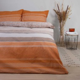 Pościel bawełniana 160x200 pomarańczowa geometria 71469/1 Cottonlove 6