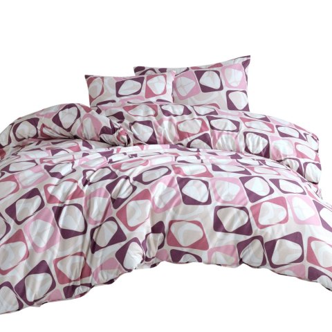 Pościel bawełniana 200x220 Club różowa geometria Cottonlove Exclusive 5 Pościel bawełniana 200x220 Club różowa geometria Cottonlove Exclusive 5