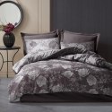 Pościel bawełniana 220x200 flory antracytowa kwiatki żakardowa Cottonlove Jacquard Pościel bawełniana 220x200 flory antracytowa kwiatki żakardowa Cottonlove Jacquard