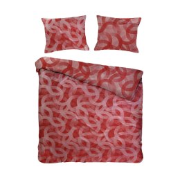 Pościel bawełniana 220x200 spoty ruda terra geometria żakardowa Cottonlove Jacquard