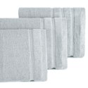 Ręcznik Glory 1 50x90 stalowy z welurową bordiurą i błyszczącą nicią 500g/m2 Eurofirany