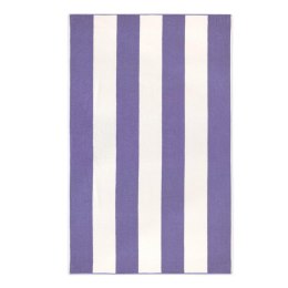 Ręcznik plażowy 100x160 Neon fioletowy biały pasy frotte 380 g/m2 7954/11