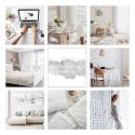 Zasłona 140x250 gotowa na przelotkach Marigold biała złota liście miłorzębu welurowa Eurofirany Zasłona 140x250 gotowa na przelotkach Marigold biała złota liście miłorzębu welurowa Eurofirany
