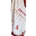 Koc bawełniany akrylowy 150x200 Świąteczny Merry Christmas czerwony kremowy 22154A Darymex Koc bawełniany akrylowy 150x200 Świąteczny Merry Christmas czerwony kremowy 22154A Darymex