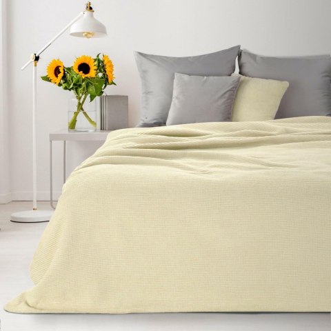 Koc narzuta dekoracyjna 150x200 Amber kremowy bawełniany akrylowy D91 Koc narzuta dekoracyjna 150x200 Amber kremowy bawełniany akrylowy D91