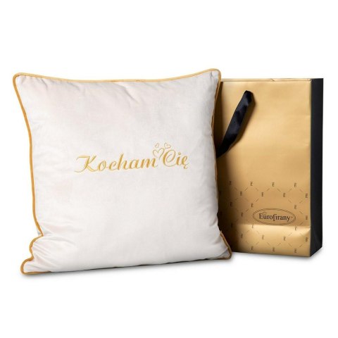 Poduszka dekoracyjna T/0495 Kocham Cię poszewka dekoracyjna 45x45 Butt kremowa Eurofirany Poduszka dekoracyjna T/0495 Kocham Cię poszewka dekoracyjna 45x45 Butt kremowa Eurofirany