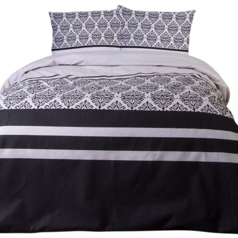 Pościel flanelowa 140x200 Ornamenty szara czarna z jedną poszewką 31494/1 Flanela 3 Darymex Pościel flanelowa 140x200 Ornamenty szara czarna z jedną poszewką 31494/1 Flanela 3 Darymex