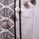 Pościel flanelowa 140x200 Ornamenty szara czarna z jedną poszewką 31494/1 Flanela 3 Darymex