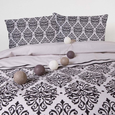 Pościel flanelowa 140x200 Ornamenty szara czarna z jedną poszewką 31494/1 Flanela 3 Darymex Pościel flanelowa 140x200 Ornamenty szara czarna z jedną poszewką 31494/1 Flanela 3 Darymex