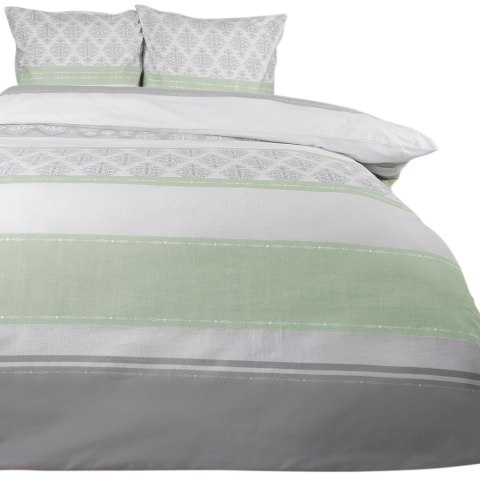 Pościel flanelowa 140x200 Ornamenty szara seledynowa z jedną poszewką 31493/1 Flanela 3 Darymex Pościel flanelowa 140x200 Ornamenty szara seledynowa z jedną poszewką 31493/1 Flanela 3 Darymex
