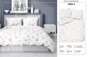Pościel satynowa 220x200 Kwiaty biała różowa jasna 4060 A Home Satin 124