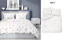 Pościel satynowa 220x200 Kwiaty biała różowa jasna 4060 A Home Satin 124