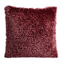 Poszewka shaggy 1 40x40 cm ciemnobordowy