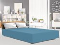 Prześcieradło jersey elastan 140x200 z gumką niebieskie na wysoki materac 25 cm Luxury Prześcieradło jersey elastan 140x200 z gumką niebieskie na wysoki materac 25 cm Luxury