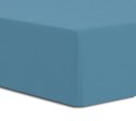 Prześcieradło jersey elastan 140x200 z gumką niebieskie na wysoki materac 25 cm Luxury Prześcieradło jersey elastan 140x200 z gumką niebieskie na wysoki materac 25 cm Luxury