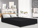 Prześcieradło jersey elastan 180x200 z gumką czarne na wysoki materac 25 cm Luxury Prześcieradło jersey elastan 180x200 z gumką czarne na wysoki materac 25 cm Luxury