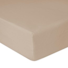 Prześcieradło jersey z gumką 120x200 beżowe na wysoki materac 30 cm Jersey 1