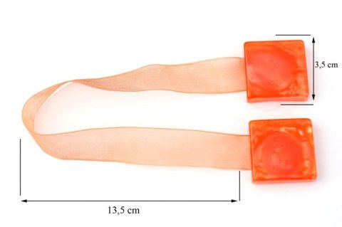 UPINACZ DEKORACYJNY Z MAGNESEM POMARAŃCZOWY UPINACZ DEKORACYJNY Z MAGNESEM POMARAŃCZOWY