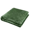 Koc narzuta z mikrofibry 200x220 Comfort zielony ciemny 18 Koc narzuta z mikrofibry 200x220 Comfort zielony ciemny 18