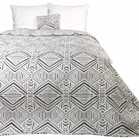 Narzuta dekoracyjna 170x210 Tarik biała czarna geometryczna Darymex Narzuta dekoracyjna 170x210 Tarik biała czarna geometryczna Darymex