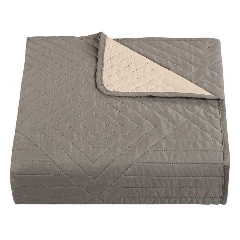 Narzuta dekoracyjna 200x220 Lamia szara ekri dwustronna Darymex Narzuta dekoracyjna 200x220 Lamia szara ekri dwustronna Darymex