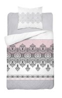 Pościel bawełniana 140x200 Glamour biała różowa ornamenty orientalna 3833 A Bawełna 88 Pościel bawełniana 140x200 Glamour biała różowa ornamenty orientalna 3833 A Bawełna 88