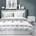 Pościel bawełniana 220x200 Glamour biała turkusowa ornamenty orientalna 3833 B Bawełna 88