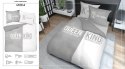 Pościel bawełniana 220x200 Queen King szara biała 4100 A Holland 129 Pościel bawełniana 220x200 Queen King szara biała 4100 A Holland 129