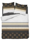 Pościel bawełniana 220x200 glamour ornamenty grafitowa złota 3835 A Bawełna 88