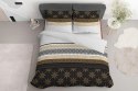 Pościel bawełniana 220x200 glamour ornamenty grafitowa złota 3835 A Bawełna 88