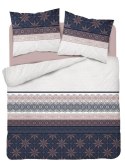 Pościel bawełniana 220x200 glamour ornamenty granatowa pudrowa 3835 B Bawełna 88 Pościel bawełniana 220x200 glamour ornamenty granatowa pudrowa 3835 B Bawełna 88