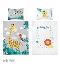 Pościel bawełniana 90x120 żyrafa szara 3945 B Mayamoo 105 Pościel bawełniana 90x120 żyrafa szara 3945 B Mayamoo 105