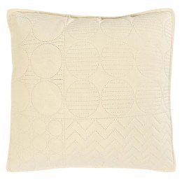 Poszewka dekoracyjna 40x40 Elegant kremowa welurowa geometryczna dwustronna Darymex
