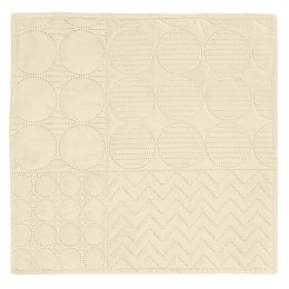 Poszewka dekoracyjna 40x40 Elegant kremowa welurowa geometryczna dwustronna Darymex