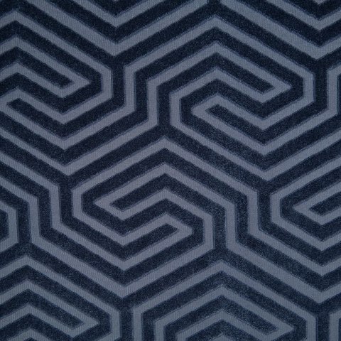 Zasłona 140x250 Inga granatowa gotowa na przelotkach welurowa z żakardowym geometrycznym wzorem Pierre Cardin Zasłona 140x250 Inga granatowa gotowa na przelotkach welurowa z żakardowym geometrycznym wzorem Pierre Cardin