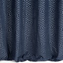 Zasłona 140x250 Inga granatowa gotowa na przelotkach welurowa z żakardowym geometrycznym wzorem Pierre Cardin Zasłona 140x250 Inga granatowa gotowa na przelotkach welurowa z żakardowym geometrycznym wzorem Pierre Cardin